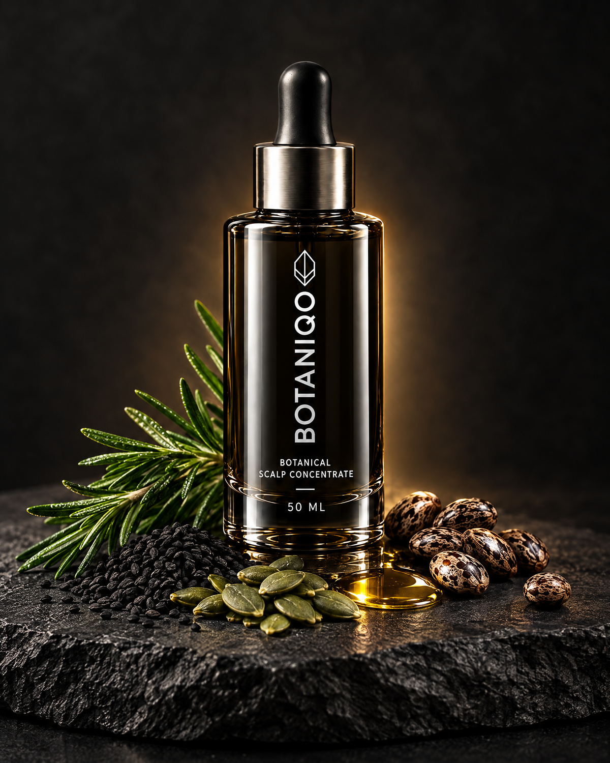BOTANIQO Botanical Scalp Concentrate with rosemary and seeds